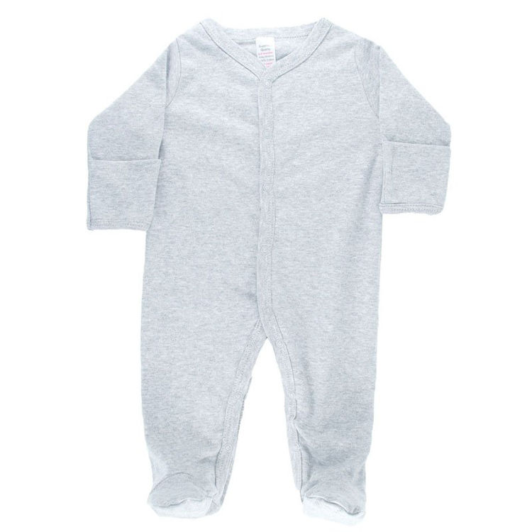 Picture of SS4663 BABY COTTON SLEEPSUIT/GROW WITH TURN OVER MITTENS